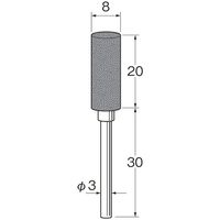 日本精密機械工作 軸付きセラゴム砥石 R2330 1パック（直送品）