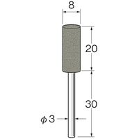 日本精密機械工作 軸付きラビン砥石 R4922 1パック(10本)（直送品）