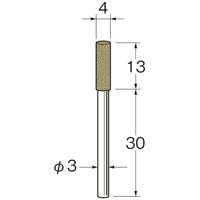 日本精密機械工作 ゴム砥石(ラビン) R4315 1パック(10本)（直送品）