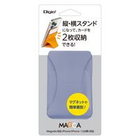 ナカバヤシ マグネット式カード型 iPhoneスタンド MAGCA(マグカ) パープル SMA-H007PUR 1個（直送品）