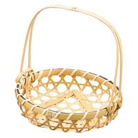 ヤマコー 白ユリ手付篭