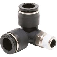 日本ピスコ ピスコ チューブフィッティング トリポッドエルボチューブ12ネジR1/4 PVX12-02 1セット(10個) 809-5278（直送品）