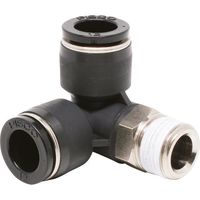 日本ピスコ ピスコ チューブフィッティング トリポッドエルボチューブ12ネジR3/8 PVX12-03 1セット(10個) 809-5279（直送品）