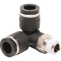 日本ピスコ ピスコ チューブフィッティング トリポッドエルボチューブ8ネジR1/8 PVX8-01 1セット(10個) 809-5290（直送品）