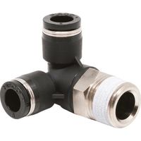 日本ピスコ ピスコ チューブフィッティング トリポッドエルボチューブ8ネジR3/8 PVX8-03 1セット(10個) 809-5292（直送品）