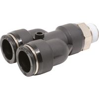 日本ピスコ ピスコ チューブフィッティング ブランチワイチューブ16ネジR3/8 PX16-03 1セット(10個) 809-5255（直送品）