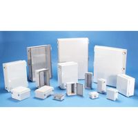 タカチ電機工業 タカチ 防水・防塵ボックス 透明/ホワイトグレー 160×260×100 BCAP162610T 1台 850-2657（直送品）