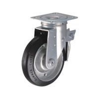 ハンマーキャスター ハンマー 旋回式ゴム車輪 150mm トータルロック 615S-R150 1個 814-0688（直送品）