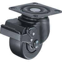 ハンマーキャスター ハンマー 低床重荷重用旋回式ナイロン車輪(ボールベアリング)65mm SP付 本体:黒色 5451S-NRB65 1個（直送品）
