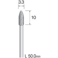 ミニター ミニモ 電着ダイヤモンドバー#140 φ3.3 AD1359 1本 852-7589（直送品）