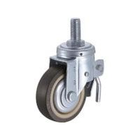 ハンマー ねじ込み旋回式ウレタン車輪(ナイロンホイール・ラジアルボールベアリング)150mm トータルロック 615SA-UB150 1個（直送品）