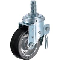 ハンマーキャスター ハンマー ねじ込み旋回式ゴム車輪(ワイドタイプ)150mm トータルロック 615SA-WR150 1個（直送品）