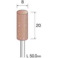 ミニター ミニモ 研削用ゴム砥石 WA ハード#80 φ8 (10本入) DB2231 1袋(10本) 852-6895（直送品）