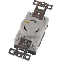アメリカン電機 引掛形 埋込コンセント 接地2P20A125V 白色 3210-L5-IV 1個 850-1086（直送品）
