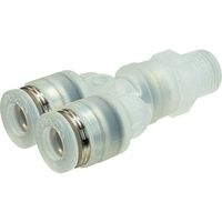 日本ピスコ ピスコ チューブフィッティングPP ブランチワイチューブ12ネジR3/8 PPX12-03 1個 818-1833（直送品）