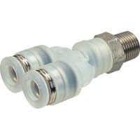 日本ピスコ ピスコ チューブフィッティングPP ブランチワイチューブ12ネジR3/8SUS PPX12-03SUS 1個 818-1834（直送品）