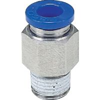 日本ピスコ ピスコ 耐腐蝕性SUS303相当継手 ストレートチューブ4ネジM5X08 SPC4-M5 1個 818-2055（直送品）