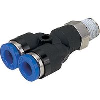 日本ピスコ ピスコ 耐腐蝕性SUS303相当継手 ブランチワイチューブ6ネジM6X1 SPX6-M6 1個 818-2214（直送品）