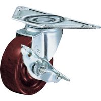 ハンマーキャスター ハンマー Sシリーズコーナー 旋回式フェノール車輪 65mm ストッパー付 213S-PH65 1個 814-1811（直送品）