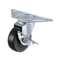 ハンマーキャスター ハンマー Sシリーズコーナー 旋回式ゴム車輪 75mm ストッパー付 213S-R75 1個 814-1815（直送品）