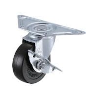 ハンマーキャスター ハンマー Sシリーズコーナー 旋回式ゴムB車輪 75mm ストッパー付 213S-RDB75 1個 814-4053（直送品）