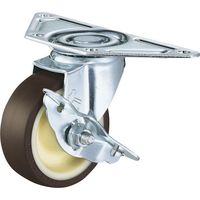 ハンマーキャスター ハンマー Sシリーズコーナー 旋回式ウレタンB車輪 75mm ストッパー付 213S-UB75 1個 814-1818（直送品）