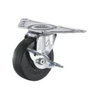 ハンマーキャスター ハンマー Gシリーズコーナー 旋回式ゴム車輪 65mm ストッパー付 215G-R65 1個 814-1841（直送品）