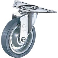 ハンマーキャスター ハンマー Eシリーズコーナー 旋回式ゴム車輪(スチールホイール)150mm 220E-PR150 1個 814-1876（直送品）