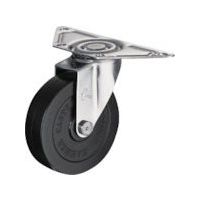 ハンマーキャスター ハンマー Eシリーズコーナー 旋回式ゴム車輪(ローラーベアリング)150mm 220E-RDB150 1個（直送品）
