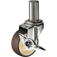 ハンマー EKシリーズオールステンレス 旋回式ウレタン車輪(ナイロンホイール)50mm ストッパー付 315EK-UR50 1個（直送品）