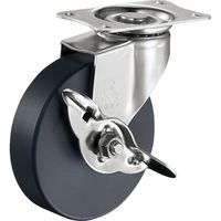 ハンマーキャスター ハンマー Eシリーズオールステンレス 旋回式MCナイロン車輪 65mm ストッパー付 315E-MC65 1個（直送品）