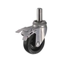 ハンマー SKシリーズオールステンレス 旋回式ゴム車輪(ナイロンホイール)125mm ストッパー付 315SK-RU125 1個（直送品）