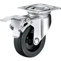 ハンマー Sシリーズオールステンレス 旋回式ゴム車輪(ローラーベアリング)150mm ストッパー付 315S-RBU150 1個（直送品）