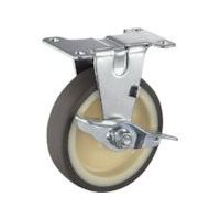 ハンマーキャスター ハンマー Eシリーズ固定式ウレタン車輪(ナイロンホイール・ベアリング)85mm SP付 415ER-UB85 1個（直送品）