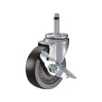 ハンマーキャスター ハンマー 差込み旋回式ゴム車輪 85mm ストッパー付 415K-R85 1個 814-0920（直送品）