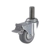 ハンマーキャスター ハンマー 差込み旋回式ウレタン車輪(ナイロンホイール・ベアリング)75mm トータルロック 415MK-KUB75 1個（直送品）