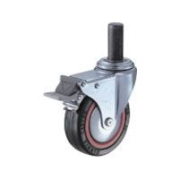 ハンマーキャスター ハンマー 差込み旋回式ゴム車輪(ナイロンホイール・ベアリング)75mm トータルロック 415MK-RB75 1個（直送品）