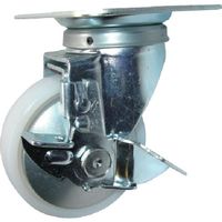 ハンマーキャスター ハンマー 旋回式ナイロン車輪(ローラーベアリング)150mm ストッパー付 413S-NRB150 1個（直送品）