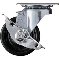 ハンマーキャスター ハンマー 旋回式フェノール車輪 65mm ストッパー付 413S-PH65 1個 814-0565（直送品）