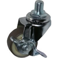ハンマーキャスター ハンマー ねじ込み旋回式ウレタン車輪(ナイロンホイール)40mm UNF1/2 ストッパー付 415A-1UR40 1個（直送品）