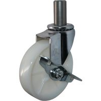 ハンマーキャスター ハンマー 差込み旋回式ナイロン車輪 125mm ストッパー付 415EK-N125 1個 814-2395（直送品）