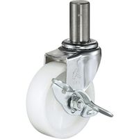 ハンマーキャスター ハンマー 差込み旋回式ナイロン車輪 65mm ストッパー付 415EK-N65 1個 814-2398（直送品）