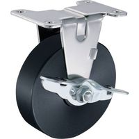 ハンマーキャスター ハンマー Eシリーズ固定式MCナイロン車輪 100mm ストッパー付 415ER-MC100 1個 814-0585（直送品）