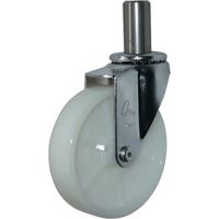 ハンマーキャスター ハンマー 差込み旋回式ナイロン車輪 100mm 420EK-N100 1個 814-2664（直送品）