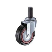 ハンマーキャスター ハンマー 差込み旋回式ゴム車輪(ナイロンホイール・ボールベアリング)100mm 420MK-RB100 1個（直送品）