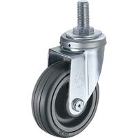 ハンマーキャスター ハンマー ねじ込み旋回式ゴム車輪(ナイロンホイール・ボールベアリング)150mm 420SA-CHR150 1個（直送品）
