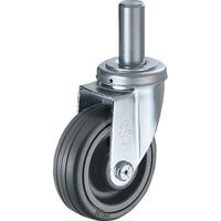 ハンマーキャスター ハンマー 差込み旋回式ゴム車輪(ナイロンホイール・ボールベアリング)150mm 420SK-CHR150 1個（直送品）