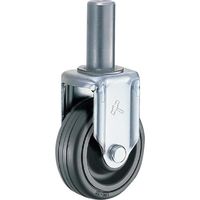 ハンマーキャスター ハンマー 差込み固定式ゴム車輪(ナイロンホイール・ボールベアリング)100mm 420SKR-CHR100 1個（直送品）