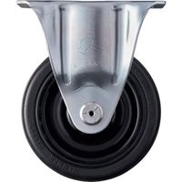 ハンマーキャスター ハンマー 固定式ゴム車輪(ナイロンホイール・ボールベアリング)125mm 420SR-CHR125 1個（直送品）