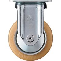 ハンマーキャスター ハンマー 固定式ウレタン車輪(スチール・ローラーベアリング)100mm 420SRP-URB100 1個（直送品）